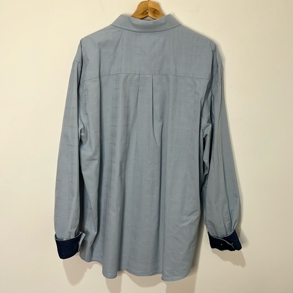 Cody James Core Shirt Blue Plaid Long Sleeve Button-Down Western Men's Size XL - Picture 3 of 14